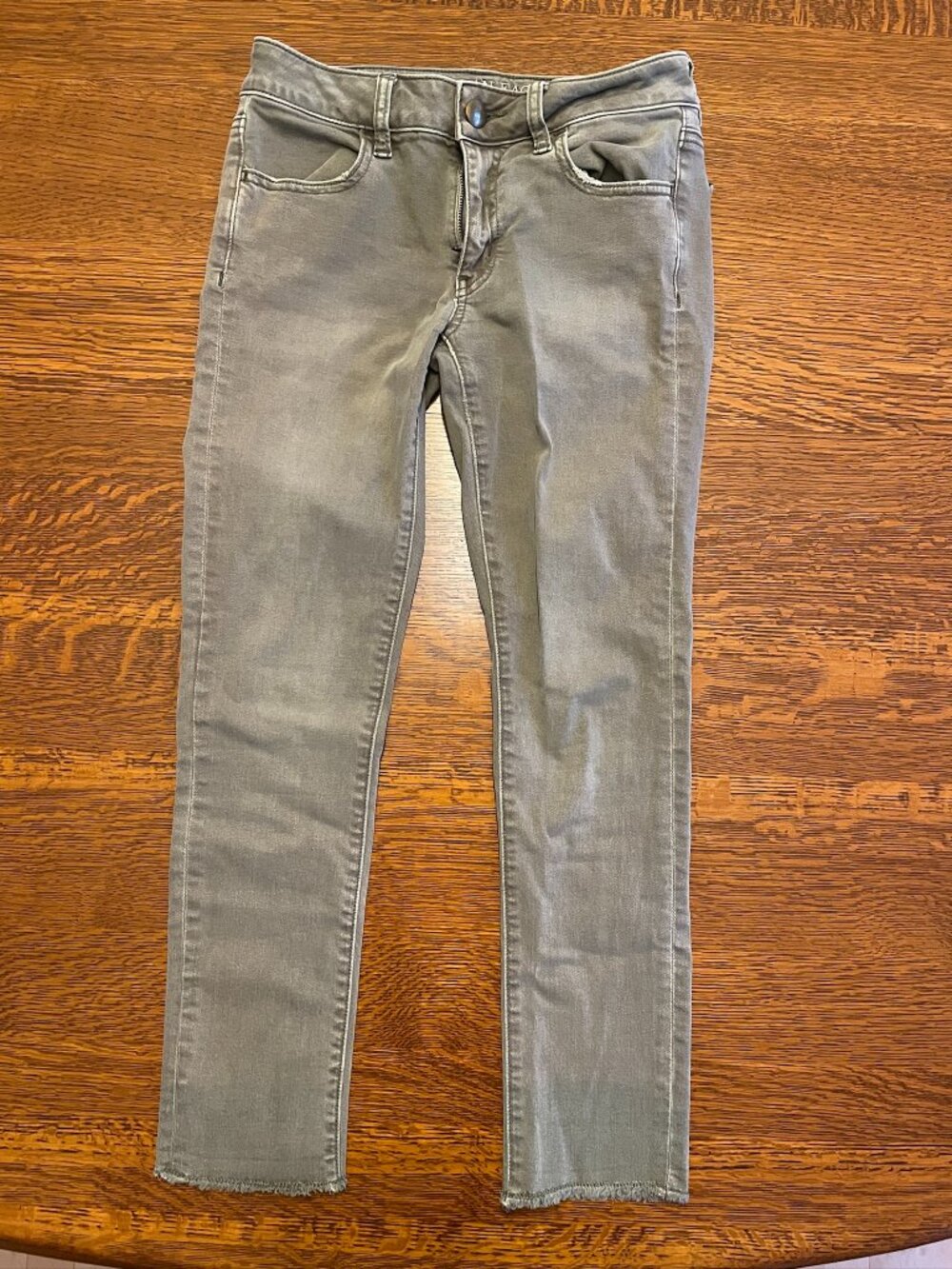American Eagle Green Skinny Jeans